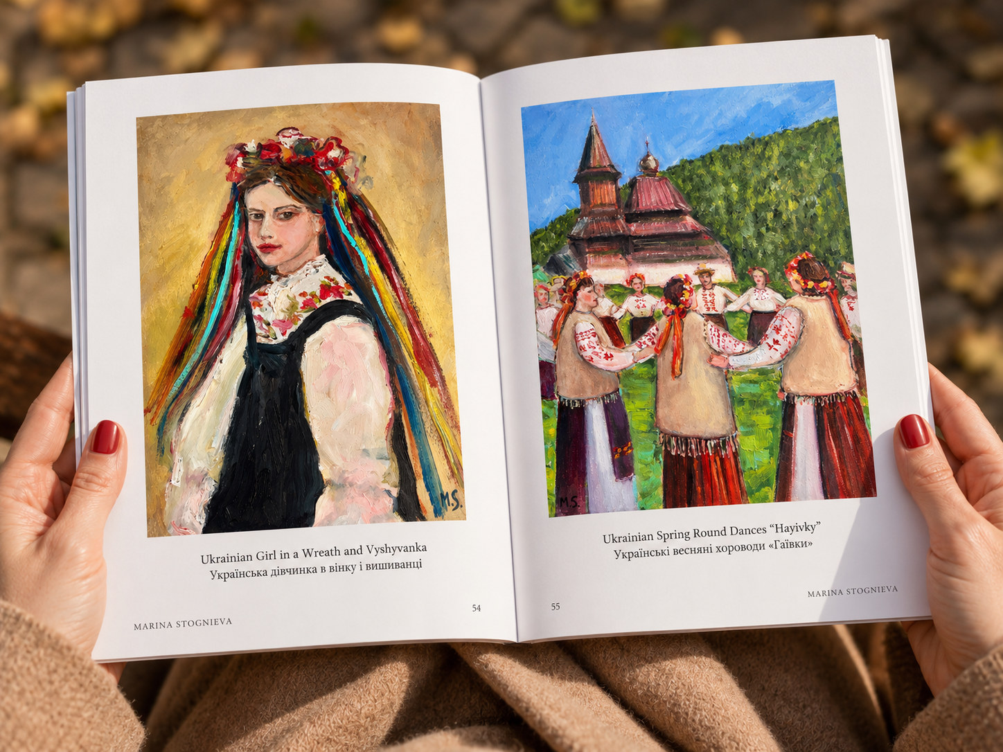 Spread from the future book Picturesque Guide to Ukraine dedicated to Zakarpattia